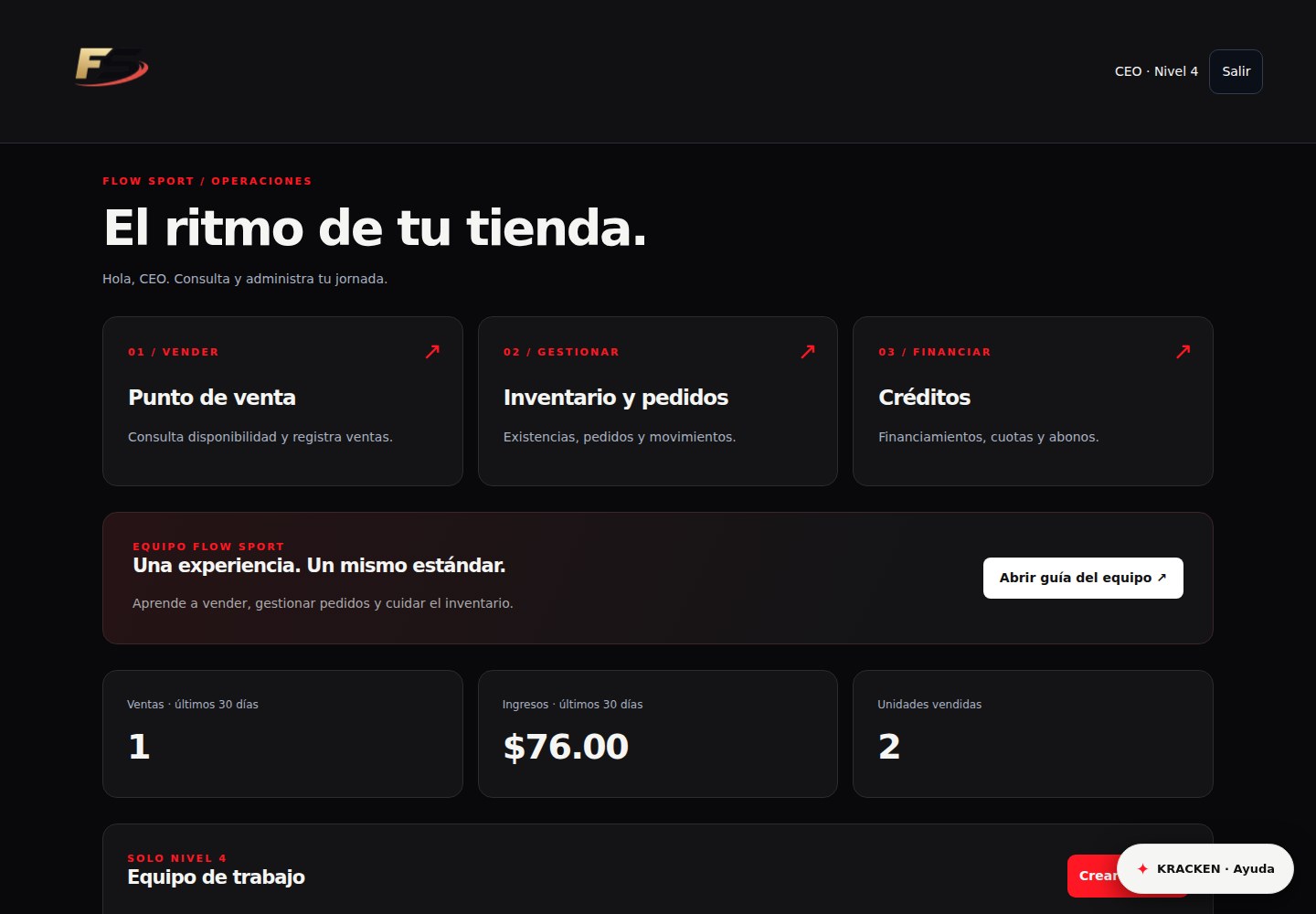 Pantalla: Tu operación, en un lugar